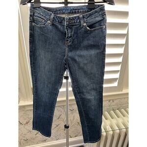 Simply Vera Vera Wang Jeans Straight Leg Womens 4 Blue Denim Mid Rise Stretch